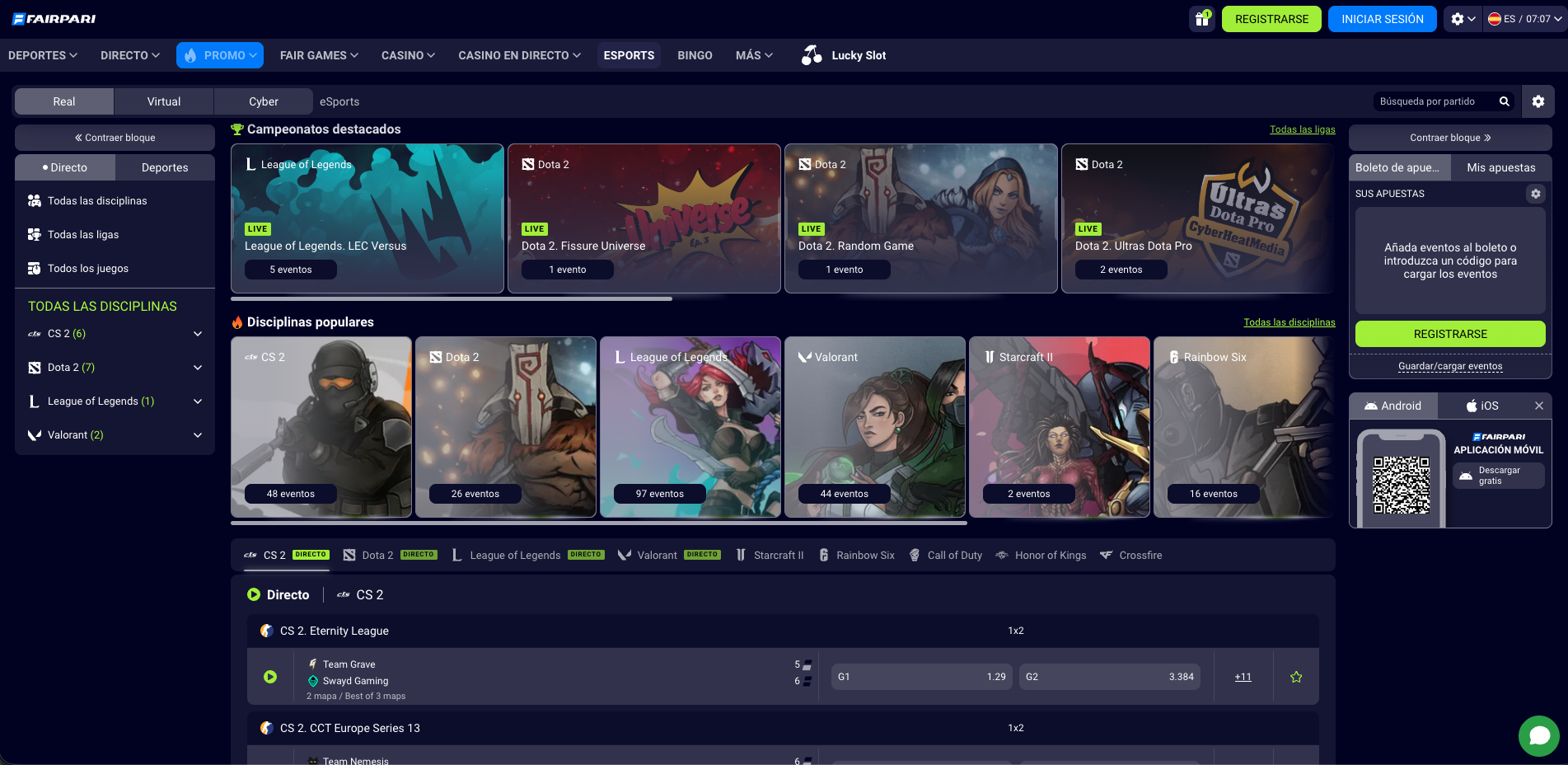 eSports en Fairpari